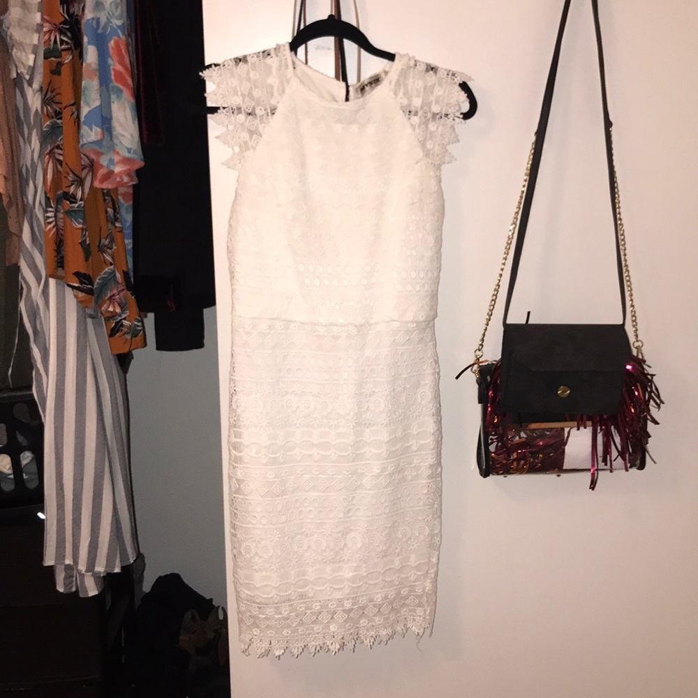 White lace dress